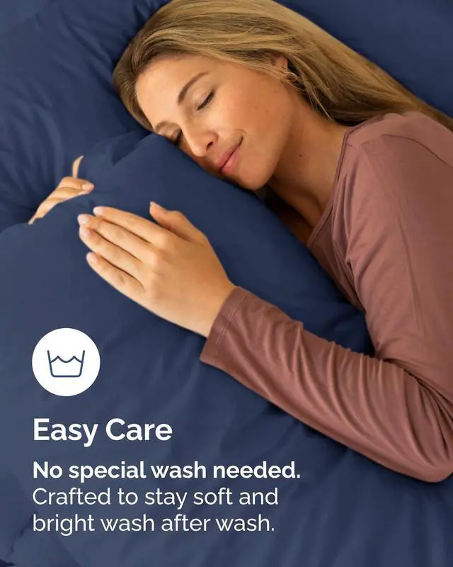 Alt view image 6 of 7 - King Standard Pillow Cases Set of 6 - Ultra Soft Hotel Quality Pillowcase Covers - Comfy & Wrinkle Free - Wrinkle & Fade Resistant - Soft, Machine Washable Pillow Protectors - 6 Piece Set - Navy Blue