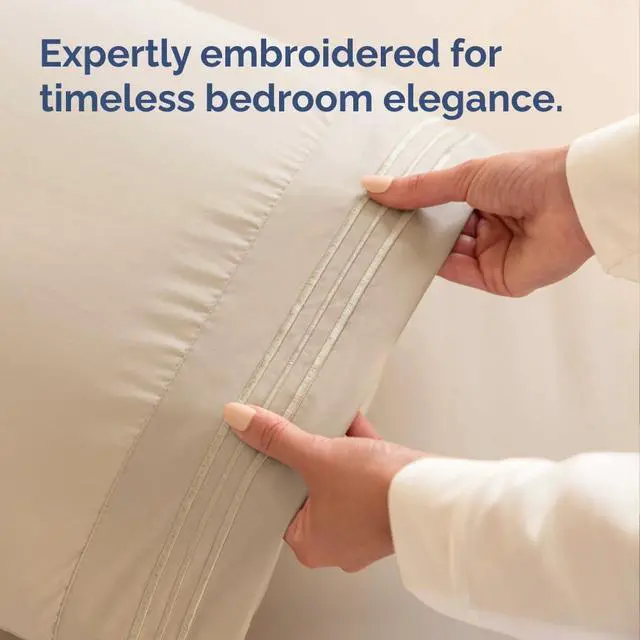 Alt view image 6 of 7 - Body Pillowcases Set of 4-20x54 Long Body Pillow Case - Soft Body Pillow Cover for Sleeping & Side Sleepers - Comfy, Cozy Breathable & Fade Free - Machine Washable w/Envelope Enclosure - (Cream)