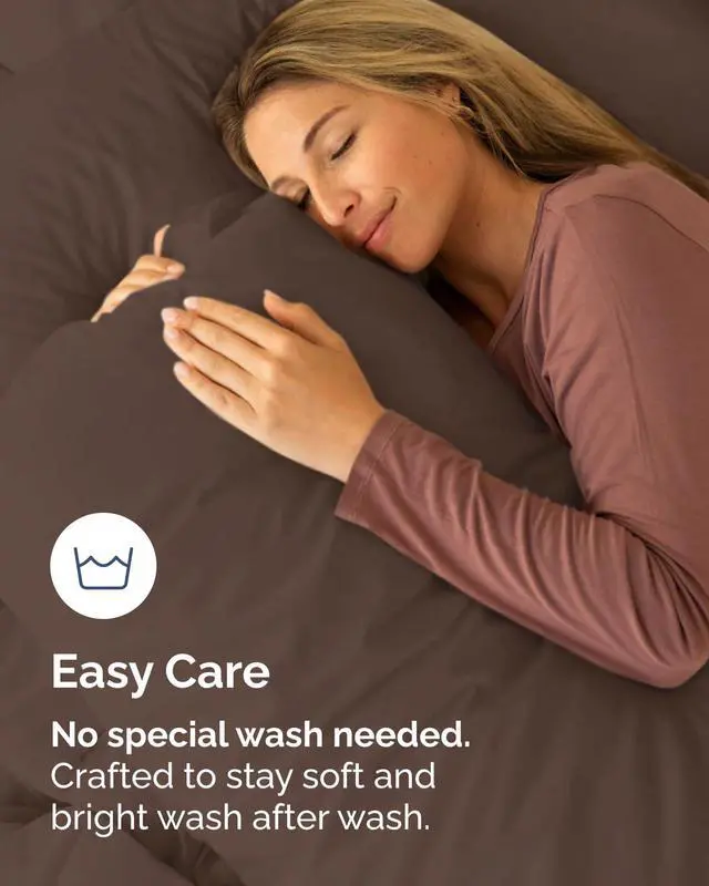 Alt view image 6 of 7 - King Standard Pillow Cases Set of 8 - Ultra Soft Hotel Quality Pillowcase Covers - Comfy & Wrinkle Free - Shrink & Fade Resistant - Easy-Care, Machine Washable Pillow Protectors - 8 Piece Set - Brown