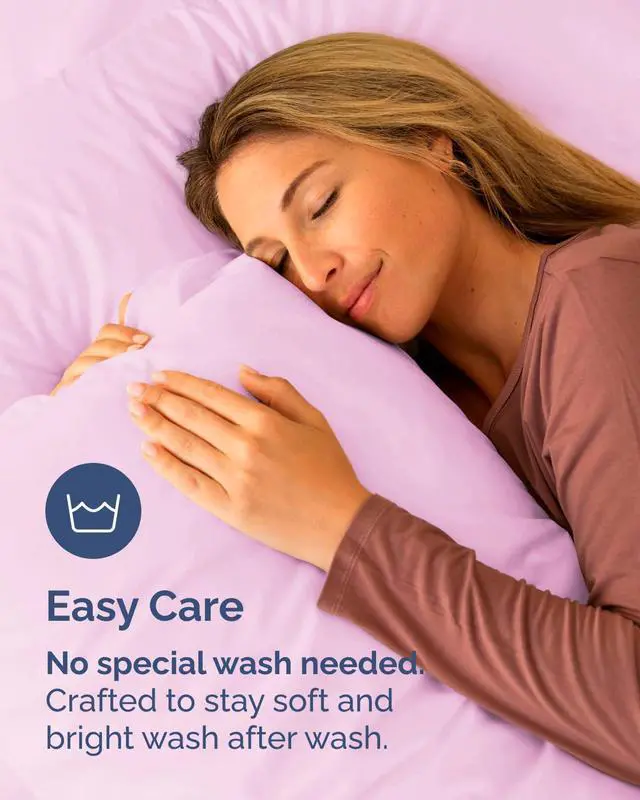 Alt view image 6 of 7 - King Pillow Cases Set of 8 - Ultra Soft Hotel Quality Pillowcase Covers - Comfy & Wrinkle Free - Shrink, Stain and Fade Resistant - Soft, Machine Washable Pillow Protectors - 8 Piece Set - Light Pink