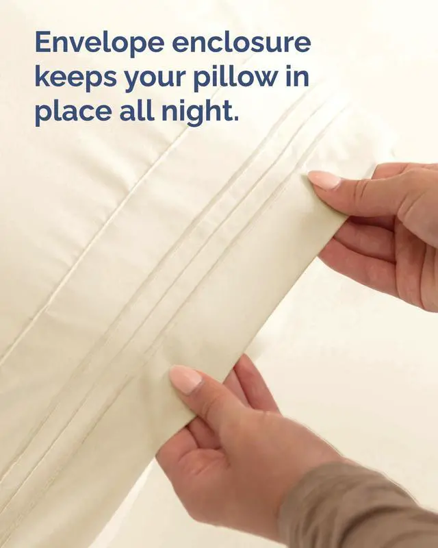 Alt view image 7 of 7 - King Standard Pillow Cases Set of 8 - Ultra Soft Hotel Quality Pillowcase Covers - Comfy & Wrinkle Free - Wrinkle & Fade Resistant - Soft, Machine Washable Pillow Protectors - 8 Piece Set - Off White