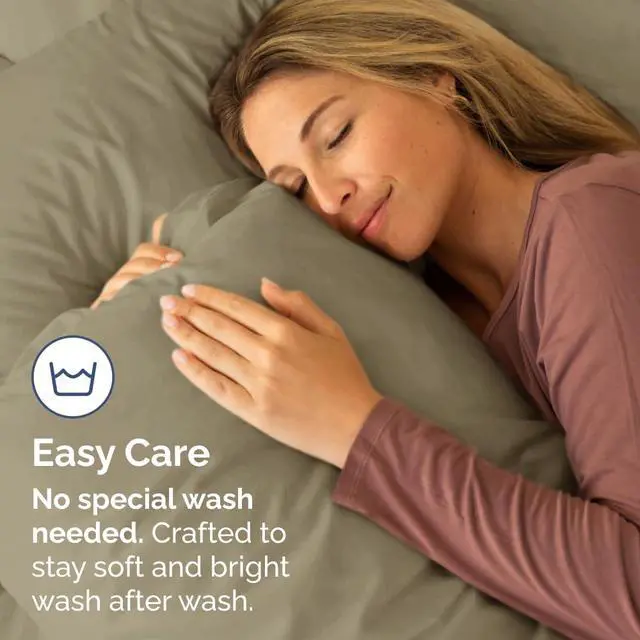 Alt view image 5 of 7 - King Standard Pillow Cases Set of 4 - Soft Hotel Quality Pillowcase Covers - Comfy Bedding for Women, Men, Kids & Teens - Machine Washable Pillow Protectors - 4 Piece Set - King Standard Size Khaki