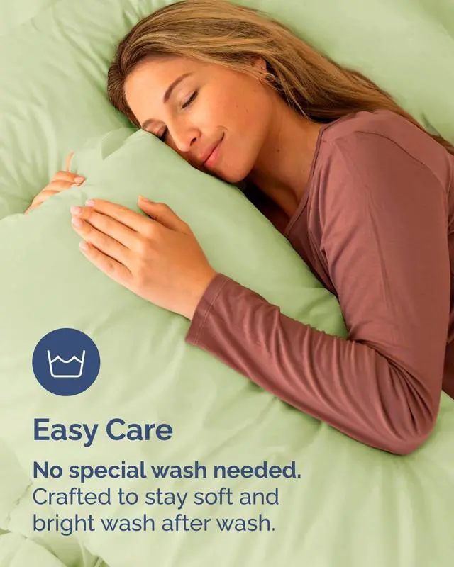 Alt view image 6 of 7 - King Pillow Cases Set of 6 - Ultra Soft Hotel Quality Pillowcase Covers - Comfy & Wrinkle Free - Shrink, Stain and Fade Resistant - Machine Washable Pillow Protectors - 6 Piece Set - Light Sage Green