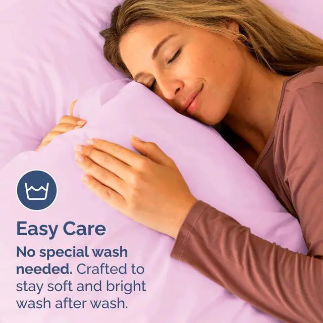 Alt view image 5 of 7 - King Standard Pillow Cases Set of 2 - Ultra-Soft Hotel Quality Pillowcase Covers - Comfy, Cozy & Fade Free - Wrinkle Resistant - Machine Washable Pillow Protectors - 2 Piece Set - Light Pink