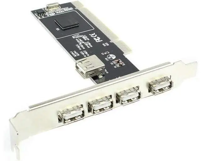 Main image of USB 2.0 4 Ports 480 Mbps High Speed HUB PCI Controller Card Adapter PCI to USB2.0 for Desktop PC Computer Dropship Wholesale