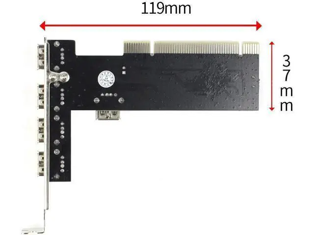 Alt view image 3 of 5 - USB 2.0 4 Ports 480 Mbps High Speed HUB PCI Controller Card Adapter PCI to USB2.0 for Desktop PC Computer Dropship Wholesale