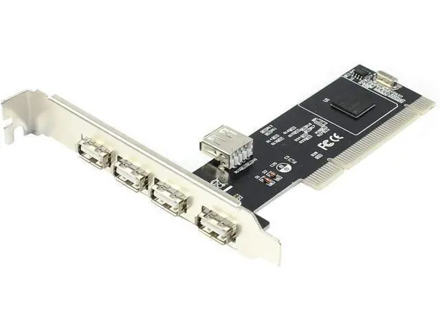 Alt view image 2 of 5 - USB 2.0 4 Ports 480 Mbps High Speed HUB PCI Controller Card Adapter PCI to USB2.0 for Desktop PC Computer Dropship Wholesale