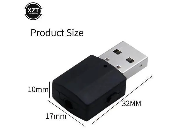 Alt view image 3 of 5 - 2 in1 Bluetooth 5.0 Audio Receiver Transmitter USB Wireless Adapter 3.5mm AUX Stereo For TV PC Car Laptop USB Dongle