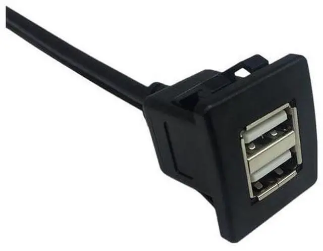 Main image of Paiying 1 Meter USB 2.0 Dual Male To Female Car Dashboard Extension Cable
