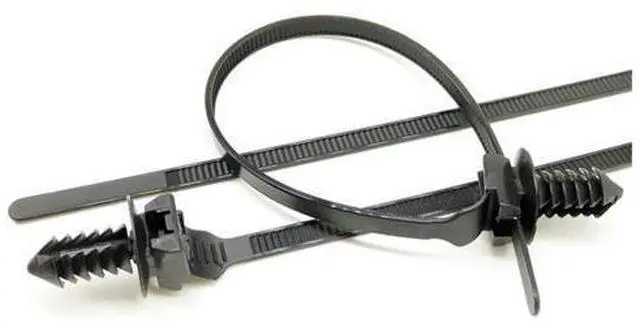 Main image of Paiying 50 Car Mount Tie Wrap Release Nylon Bundled Cable Fastener Self-lock Plastic Zip