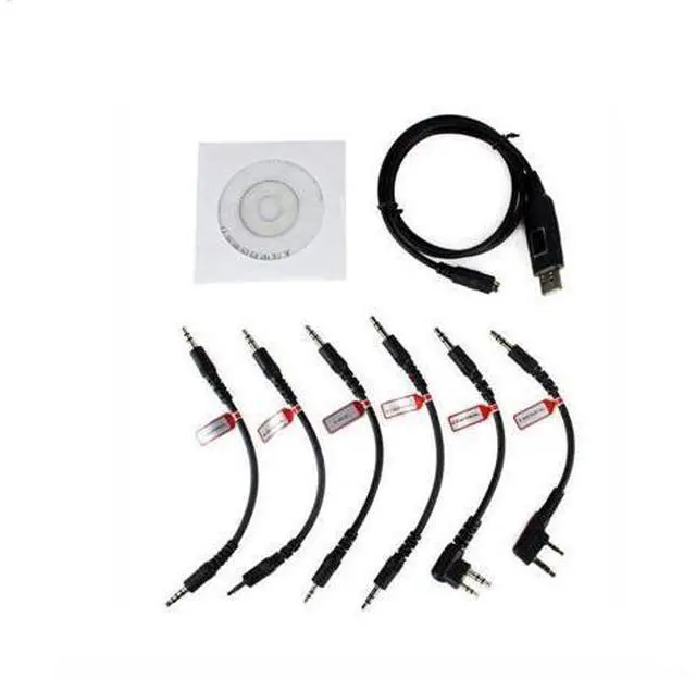 Main image of Paiying 6 in 1 USB Programming Cable for Motorola HYT ICOM BAOFENG KENWOOD YAESU Radio