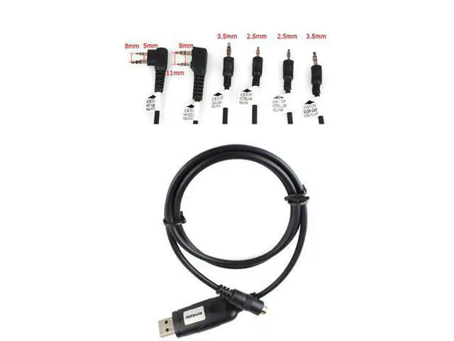 Alt view image 3 of 5 - Paiying 6 in 1 USB Programming Cable for Motorola HYT ICOM BAOFENG KENWOOD YAESU Radio