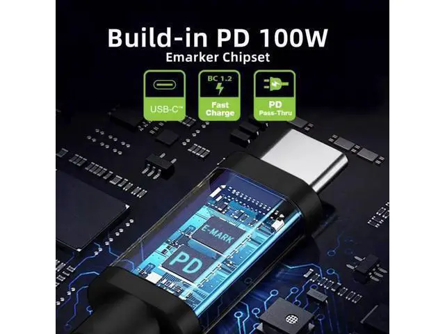 Alt view image 3 of 7 - 100W Type C USB-C Input to 20V DC 6.0*1.4*0.6mm Output Power 20V 5A 65W PD Charge Cable for Laptop