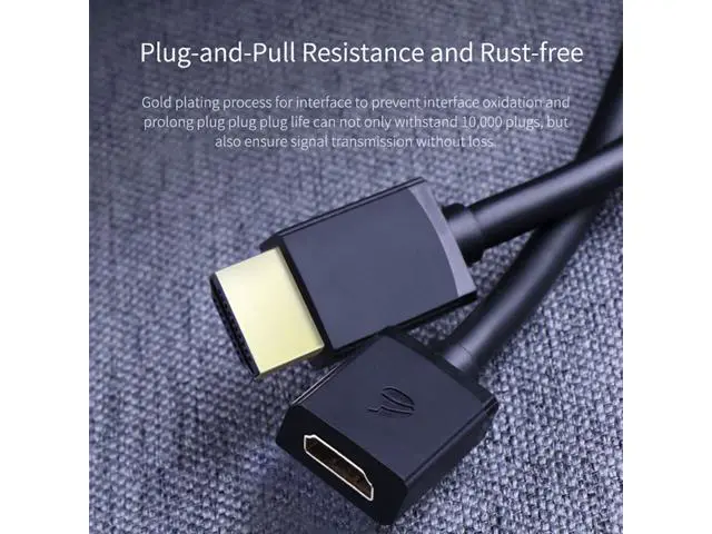 Alt view image 7 of 7 - Hagibis HDMI Extension Cable 4K HD HDMI 2.0 Extender Male to Female Compatible for Projector Nintendo Switch, Xbox One S 360, PS4, TV Stick, Blu Ray Player, PS3, Wii U, HDTV Laptop PC