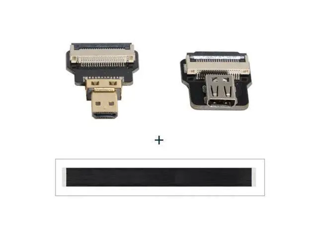 Alt view image 4 of 7 - CY CYFPV Micro HDMI Male to Micro HDMI Female Extension FPC Flat Cable 1080P for FPV HDTV Multicopter Aerial Photography