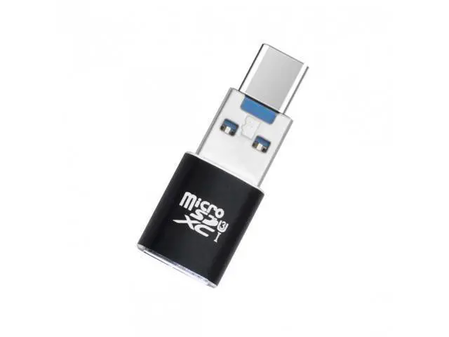 Alt view image 4 of 6 - Xiwai CY U3-051+UC-053 USB 3.0 to Micro SD SDXC TF Card Reader with Micro Type-C USB-C OTG Adapter for Tablet / Cell Phone