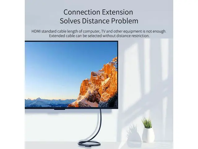 Alt view image 2 of 7 - Hagibis HDMI Extension Cable 4K HD HDMI 2.0 Extender Male to Female Compatible for Projector Nintendo Switch, Xbox One S 360, PS4, TV Stick, Blu Ray Player, PS3, Wii U, HDTV Laptop PC