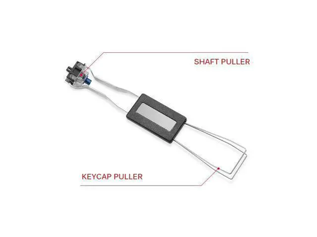 Alt view image 5 of 6 - Useful Keyboard Keycap Puller Remover With Unloading Steel Cleaning Tool Keyboards Key Cap Fixing Tool Fixing Cleaning Key Cap