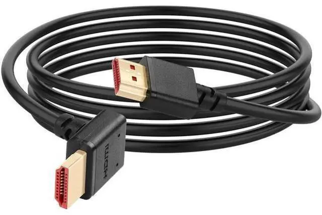 Main image of 6.6FT Upward 90 Degree HDMI 2.1 Male to Male Cable, 48Gbps Ultra High Speed, Support 8K@60Hz, 4K@120Hz, 2K@240Hz