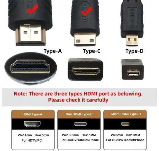 Alt view image 3 of 7 - 50cm Ultra-Thin Super Flexible HDMI 2.1 Cable, Type-A Male to Mini HDMI Type-C Male Cord Support 8K & 4K for Camera and HDTV