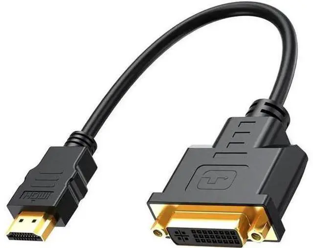 Main image of 1FT Bi-Directional HDMI Male to DVI-I 24+5 Female Short Cable, 1080P Supported