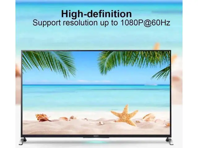 Alt view image 2 of 7 - 1FT Bi-Directional HDMI Male to DVI-I 24+5 Female Short Cable, 1080P Supported