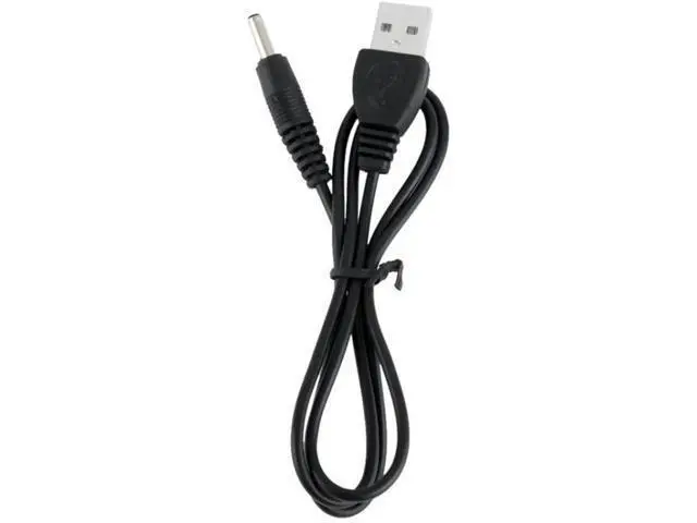 Alt view image 3 of 3 - 1.2m Black USB A Male to DC 3.5×1.35mm Barrel Jack Power Supply Cable