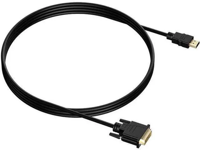 Alt view image 2 of 7 - HDMI to DVI Adapter, DVI to HDMI High Speed Bi Directional Cable, HDMI Male to DVI-D 24+1 Male, 1080P HD for Raspberry Pi, Roku, Xbox One, PS5, Graphics Card, Blue-ray, Nintendo Switch, 6 ft.