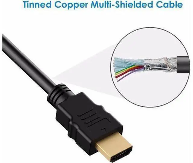 Alt view image 5 of 7 - HDMI to DVI Adapter, DVI to HDMI High Speed Bi Directional Cable, HDMI Male to DVI-D 24+1 Male, 1080P HD for Raspberry Pi, Roku, Xbox One, PS5, Graphics Card, Blue-ray, Nintendo Switch, 6 ft.
