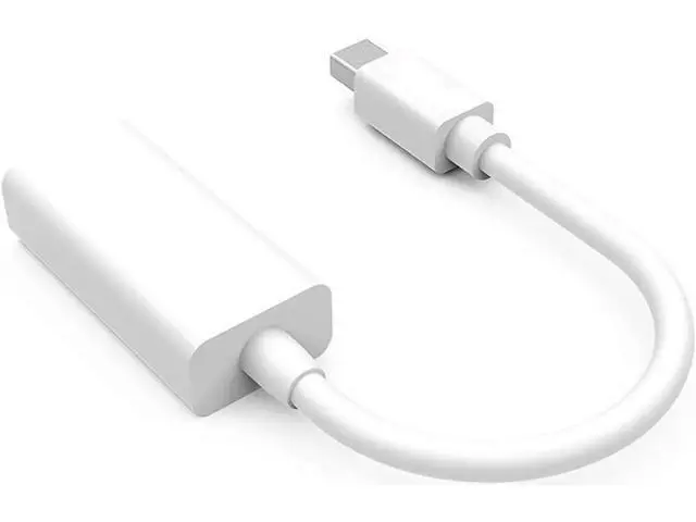 Alt view image 3 of 4 - White Passive Mini DisplayPort to HDMI Adapter, Thunderbolt MDP to HDMI Converter Supports 1080P Full HD
