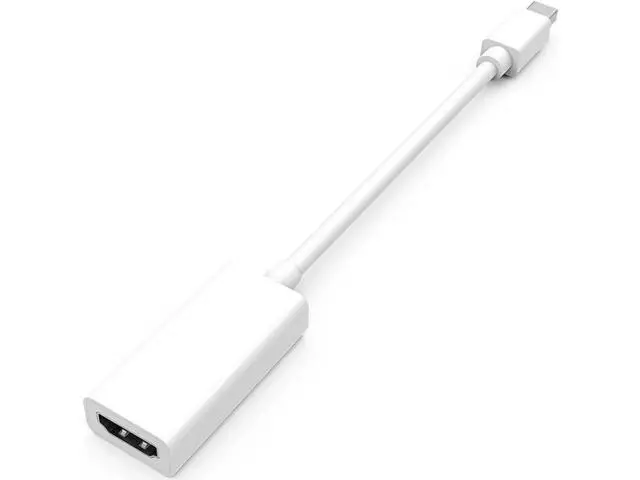 Alt view image 4 of 4 - White Passive Mini DisplayPort to HDMI Adapter, Thunderbolt MDP to HDMI Converter Supports 1080P Full HD