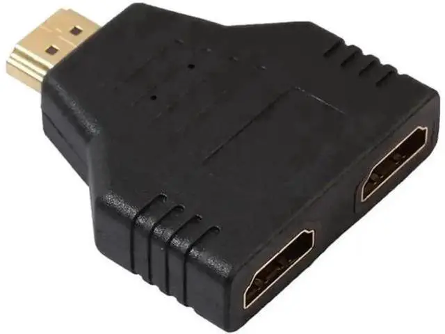 Alt view image 3 of 5 - 1080P 1 in 2 Out HDMI Splitter Cable, HDMI Male to Dual Female Port Audio Video Converter (1 Pack)