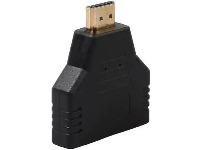 Alt view image 4 of 5 - 1080P 1 in 2 Out HDMI Splitter Cable, HDMI Male to Dual Female Port Audio Video Converter (1 Pack)