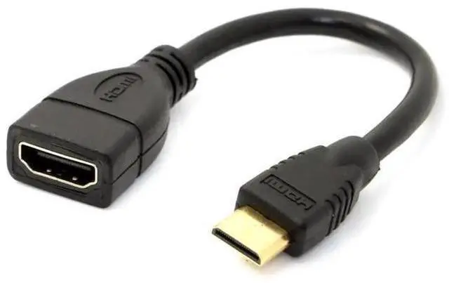 Main image of Mini HDMI Male to HDMI Female Extension Adapter, Supports 4K@60Hz UHD for Monitor Camera HDTV