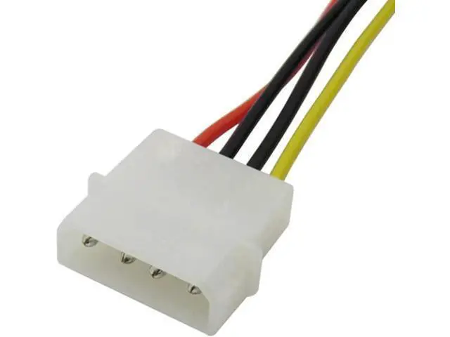 Alt view image 5 of 5 - 70cm SFF-8482 29-Pin SAS to 7Pin SATA Data Cable with 15cm LP4 Molex 4Pin Power Cable