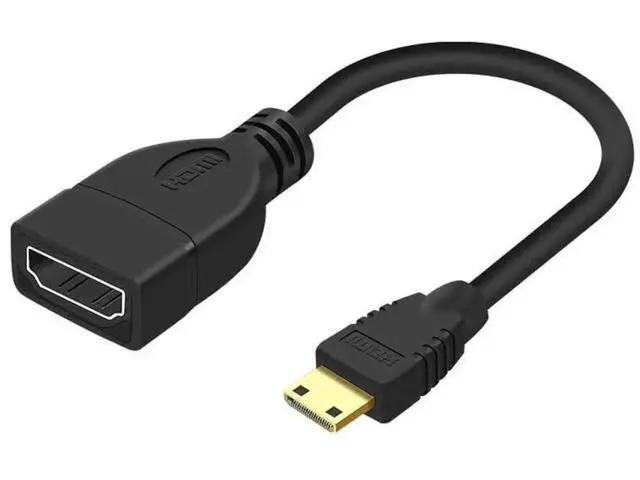 Alt view image 4 of 7 - Mini HDMI Male to HDMI Female Extension Adapter, Supports 4K@60Hz UHD for Monitor Camera HDTV