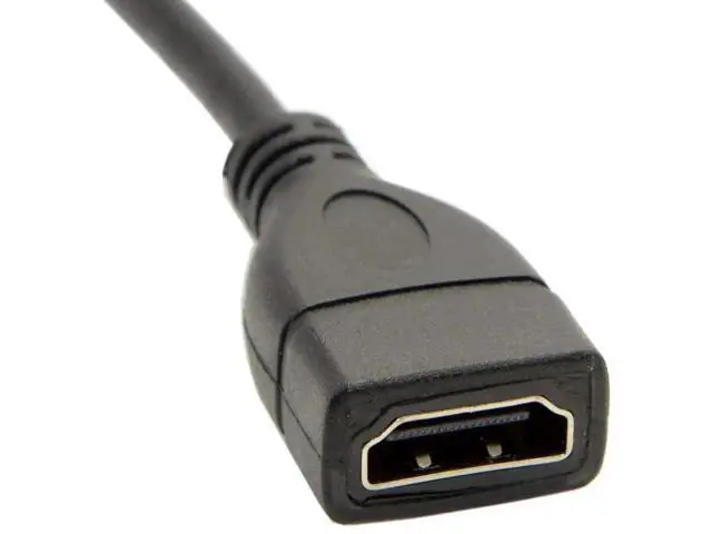 Alt view image 6 of 7 - Mini HDMI Male to HDMI Female Extension Adapter, Supports 4K@60Hz UHD for Monitor Camera HDTV