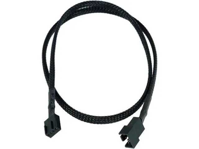 Alt view image 2 of 4 - 5 Pack 25cm Braided Molex TX4 4Pin to PWM Fan Extension Cable, 4Pin Molex Power to 2Pin/3Pin/4Pin Case Cooling Fan Adapter Cord