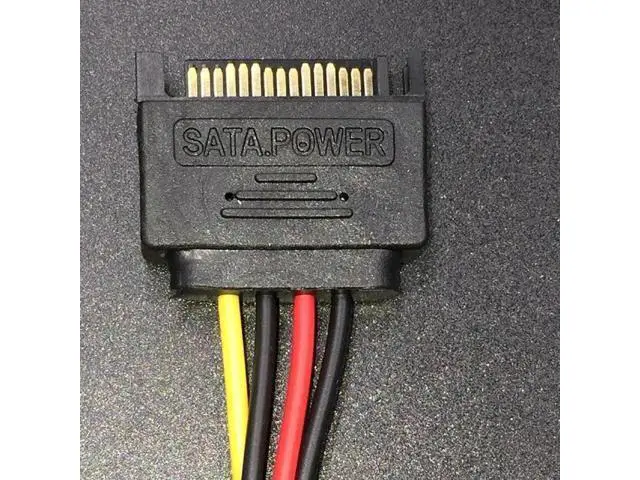 Alt view image 4 of 4 - 20cm SATA to 4Pin Molex Power Cable, 15Pin SATA Male to IDE 4Pin Female Adapter for BTC Miner Rig & Desktop PC
