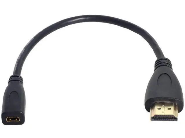 Alt view image 2 of 4 - 20cm Micro HDMI Female to HDMI Male Adapter Cable for Tablets & Smartphones
