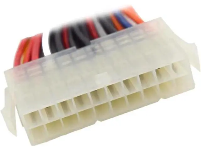 Alt view image 2 of 4 - 6 Inches 20Pin Female to 24Pin Male ATX Power Adapter Cable, 20 Pin to 24 Pin PSU to Motherboard Converter Cord