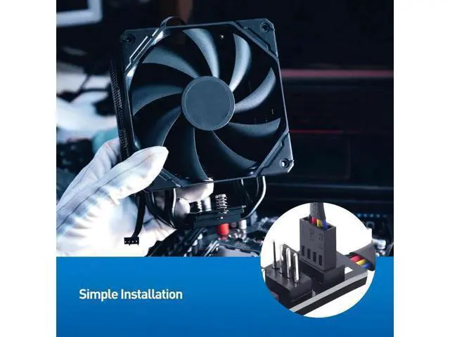 Alt view image 7 of 7 - 1-to-5 Port PWM Fan Hub, PC Case Fan Connector Adapter with 16 Inch Cable
