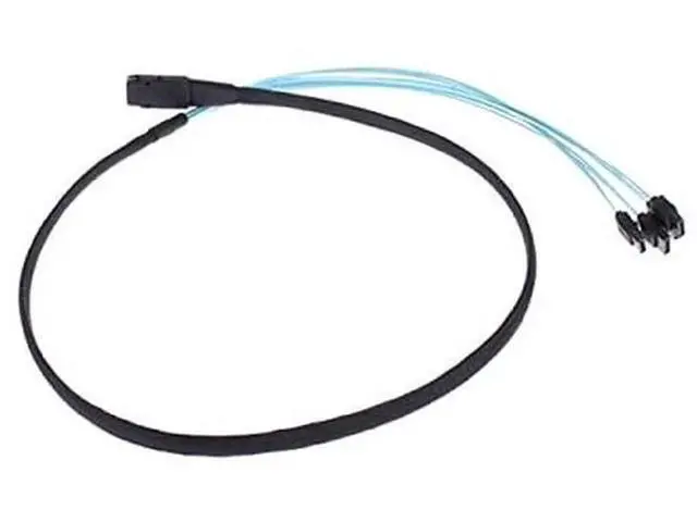Alt view image 5 of 7 - 50cm Internal Mini SAS SFF-8087 to 4×SATA 7Pin Hard Drive Cable, 6Gbps Server RAID Data Cable