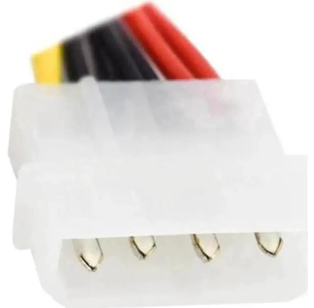 Alt view image 3 of 5 - 18AWG 8 Inch Molex 4Pin LP4 Male to 2 Female Power Splitter Cable