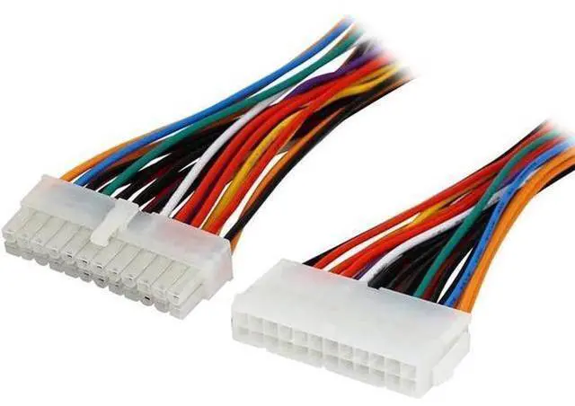 Alt view image 4 of 5 - 8 Inches ATX 24Pin Male to Female Motherboard Power Extension Cable