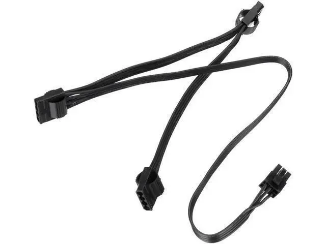 Alt view image 4 of 6 - 6Pin Male to 3 IDE 4Pin Female Power Splitter Cable, 1-to-3 Molex Port Multiplier