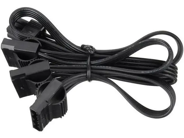 Alt view image 5 of 6 - 6Pin Male to 3 IDE 4Pin Female Power Splitter Cable, 1-to-3 Molex Port Multiplier
