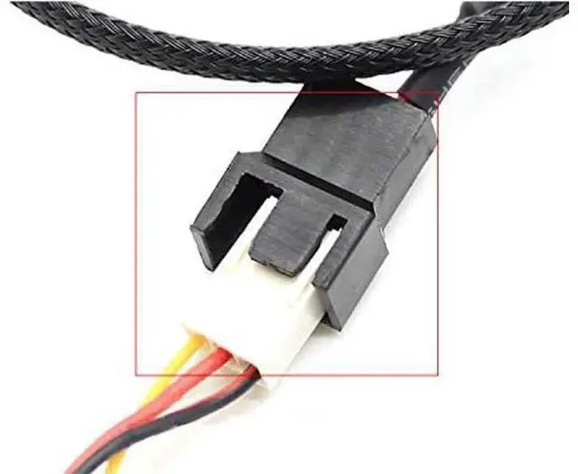 Alt view image 2 of 4 - 2 Pack Sleeved USB to 3-Pin / 4-Pin PWM Fan Power Adapter Cable, USB to 3Pin/4Pin Case Fan Connector