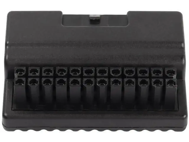 Alt view image 7 of 7 - 90 Degree Right Angle ATX 24Pin Adapter Board, ATX 24Pin Male to Female Pass-Through Connector for Desktop Motherboard PSU Wiring