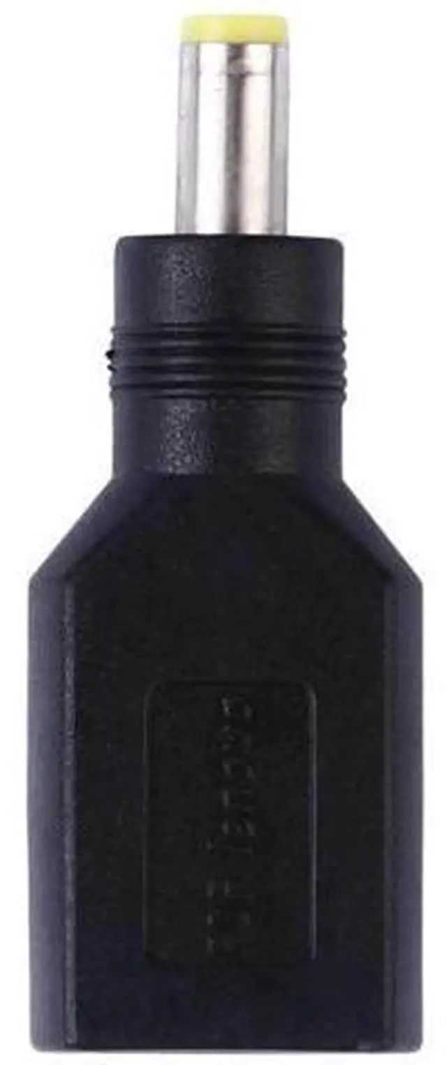 Alt view image 5 of 5 - Black DC 5.5×2.5mm Male to Large Square Female Power Plug Adapter Connector